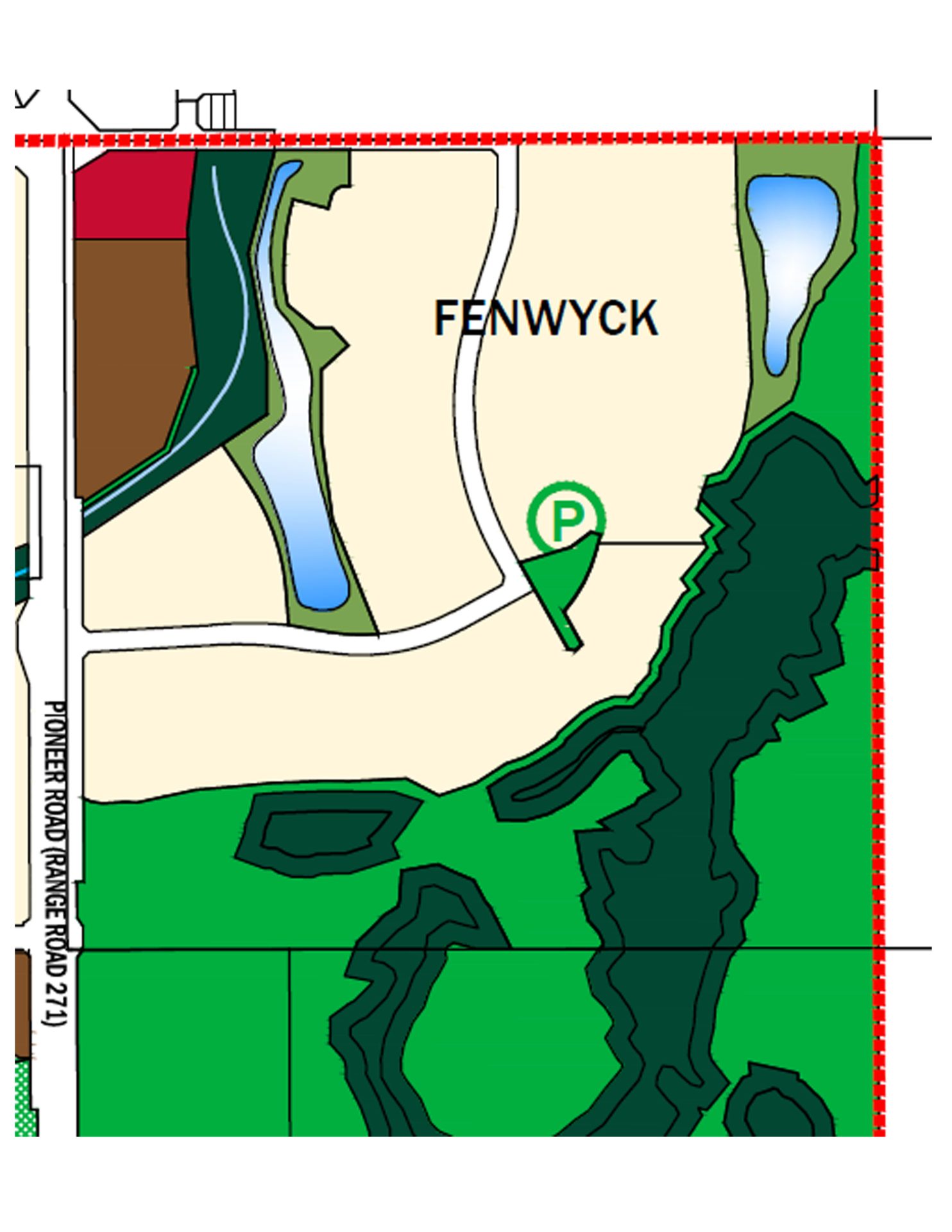 Partial map of Fenwyck community